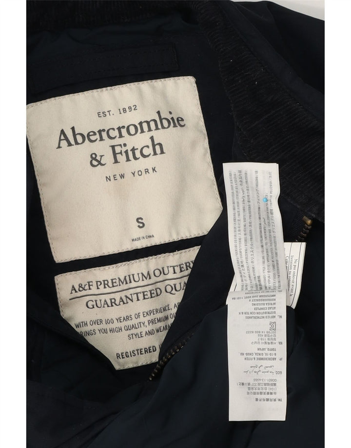 Abercrombie & Fitch Veste matelassée pour homme UK 36 Petit Bleu Marine Polyester