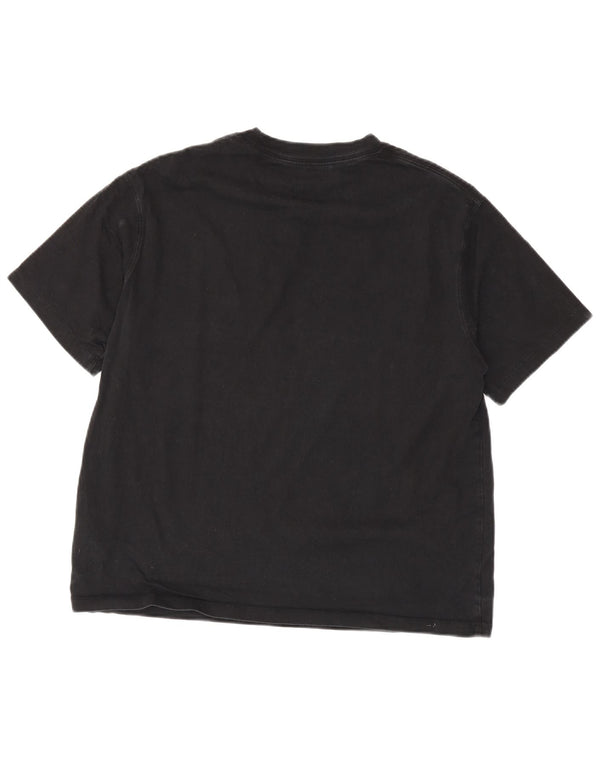 Jordan T-shirt coupe ample pour femme UK 14 en coton noir moyen