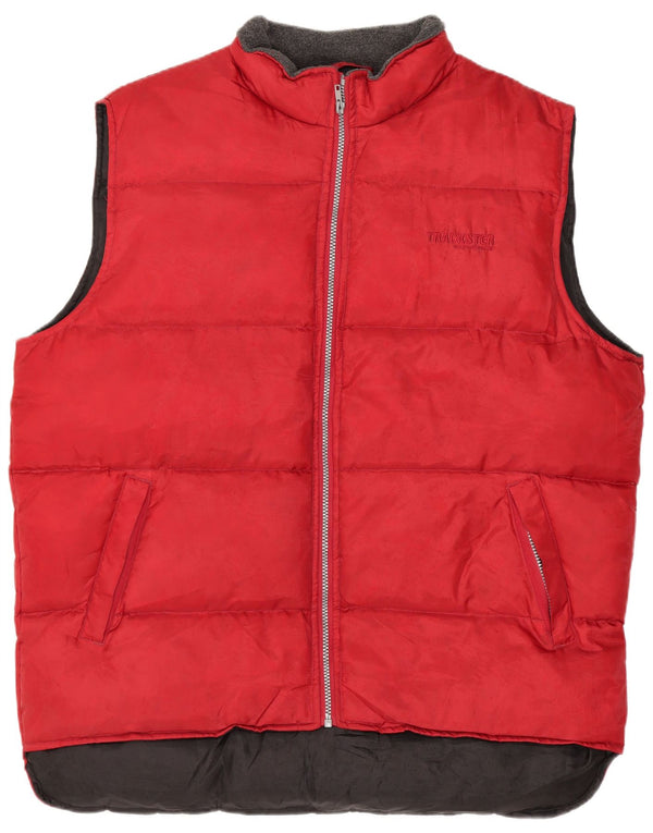 Southern Mens Gilet Rembourré UK 40 Grand Rouge Polyester