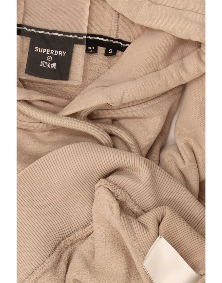 Superdry Pull à capuche graphique pour homme Petit Beige