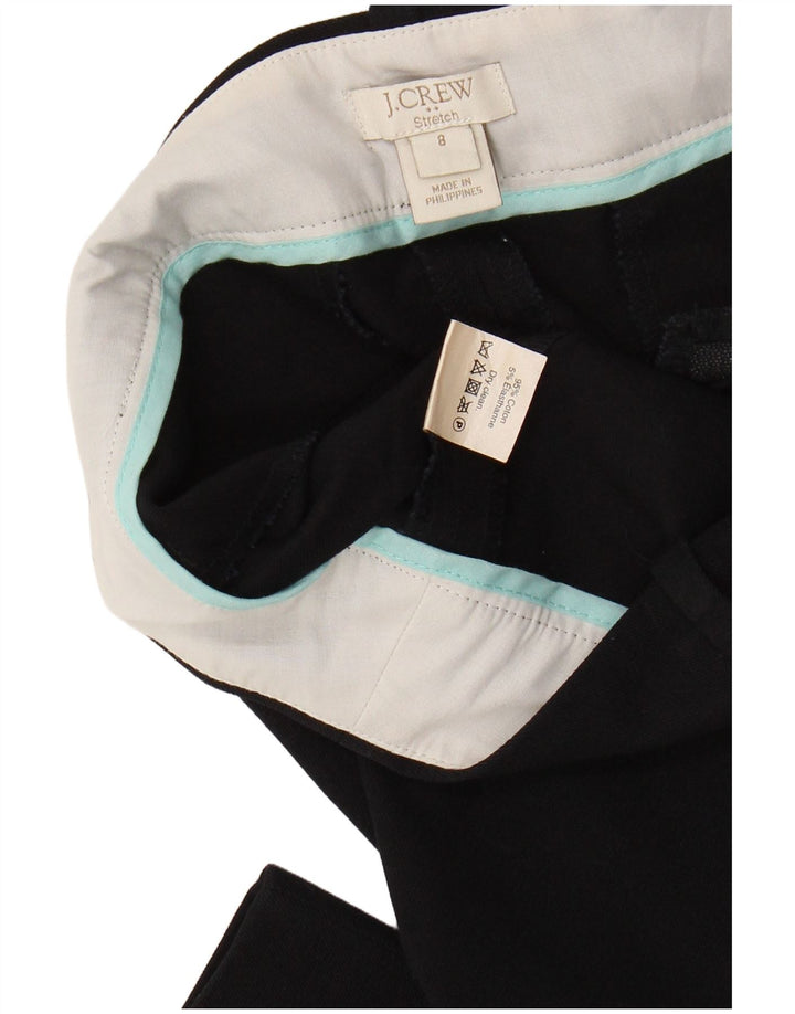 J. CREW Pantalon court extensible pour femme US 8 Medium W30 L26 Noir