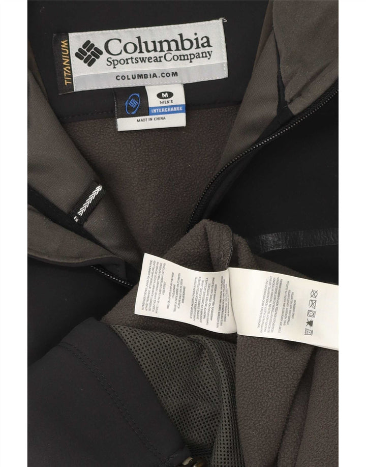 Columbia Veste coupe-vent Titanium pour homme UK 38 Medium Noir Polyester