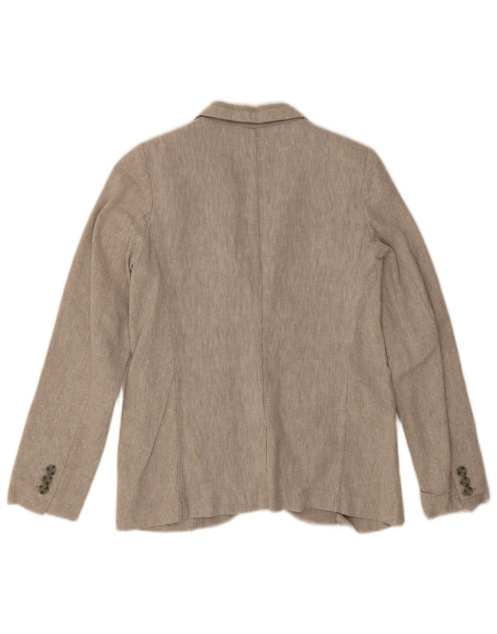 Zara Veste Blazer 2 Boutons Garçon 11-12 ans Lin Beige