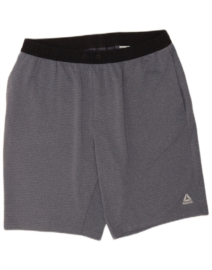 Reebok Short de Sport Homme XL Gris Polyester