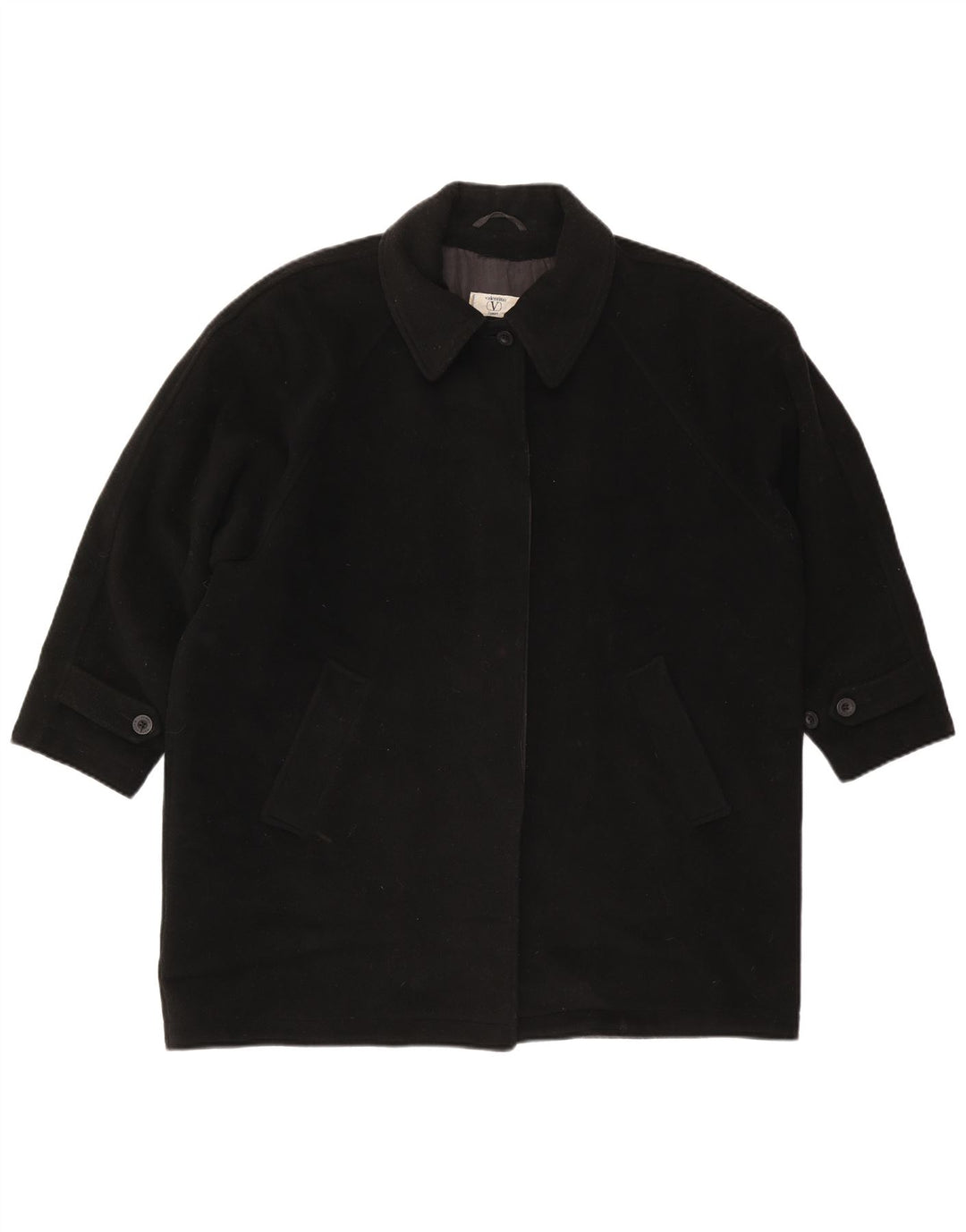 Valentino Manteau Femme IT 46 Large Laine Noire