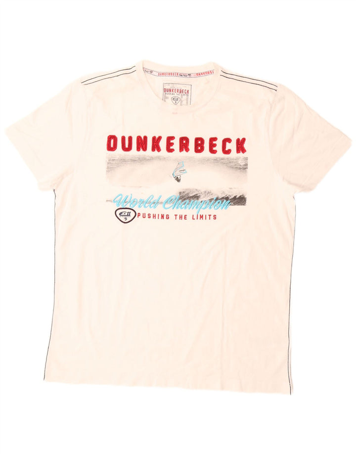 Camp David T-shirt graphique pour homme XL en coton blanc