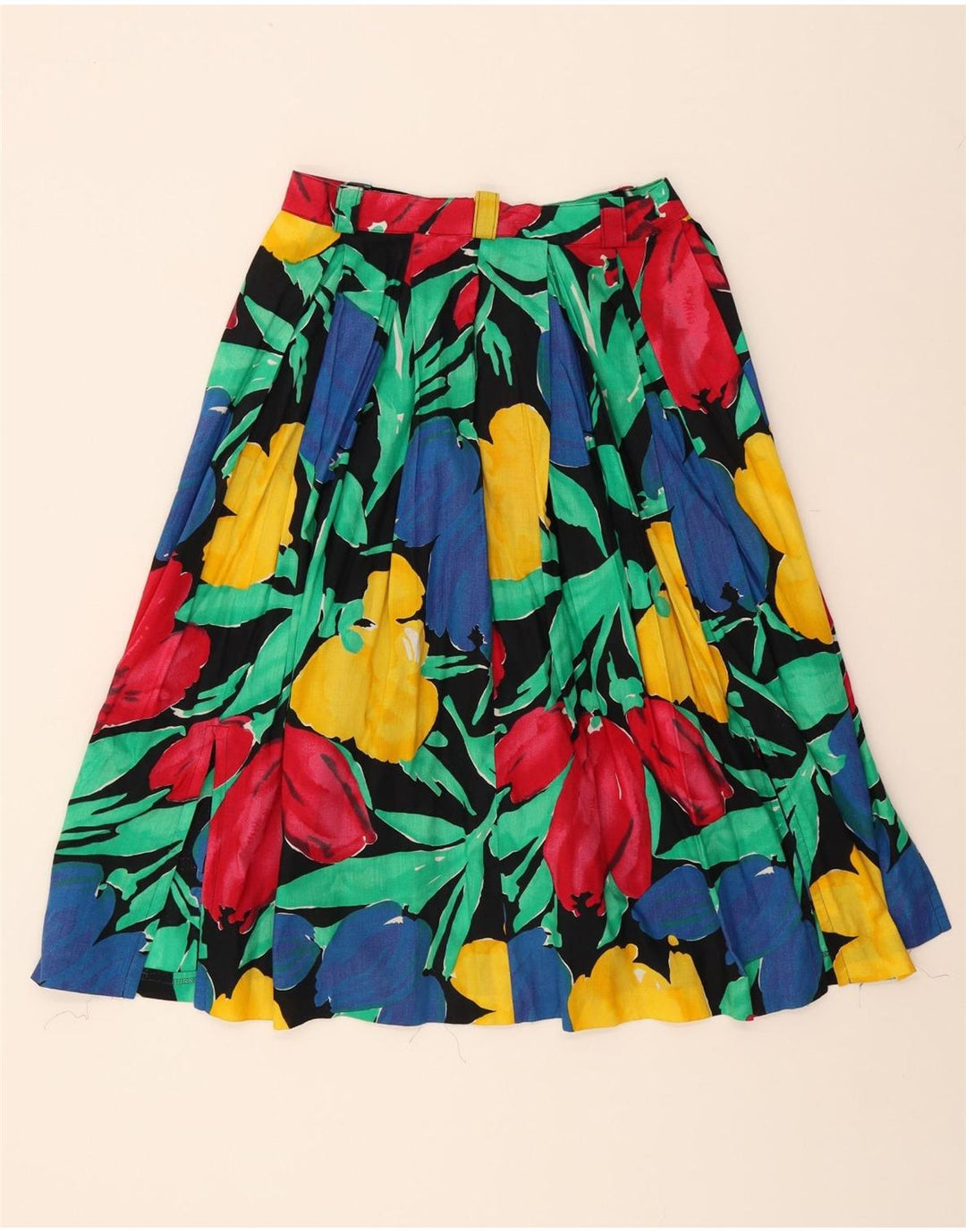 VINTAGE Womens A-Line Skirt W28 Medium Multicoloured Floral Vintage Vintage and Second-Hand Vintage from Messina Hembry 