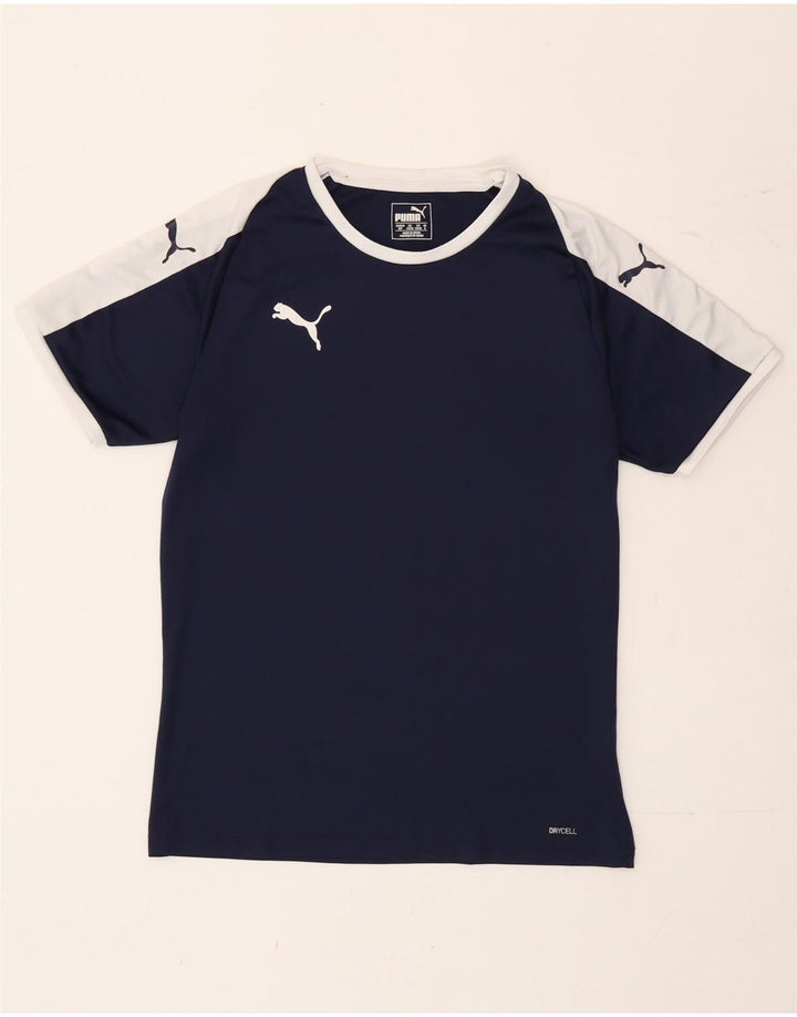 Puma T-Shirt Homme Bleu Marine Small Colourblock