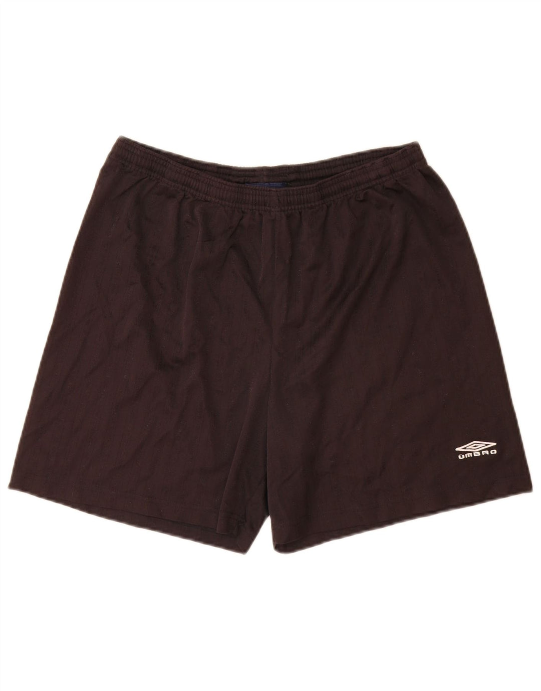 Umbro Short de sport pour homme en polyester à fines rayures noires