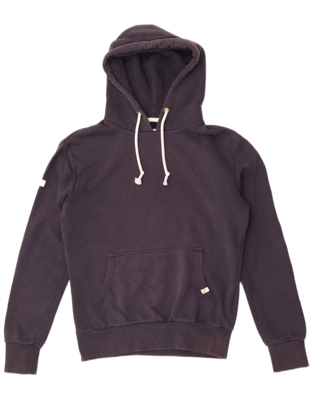 Superdry Pull à capuche pour homme en coton bleu marine Small