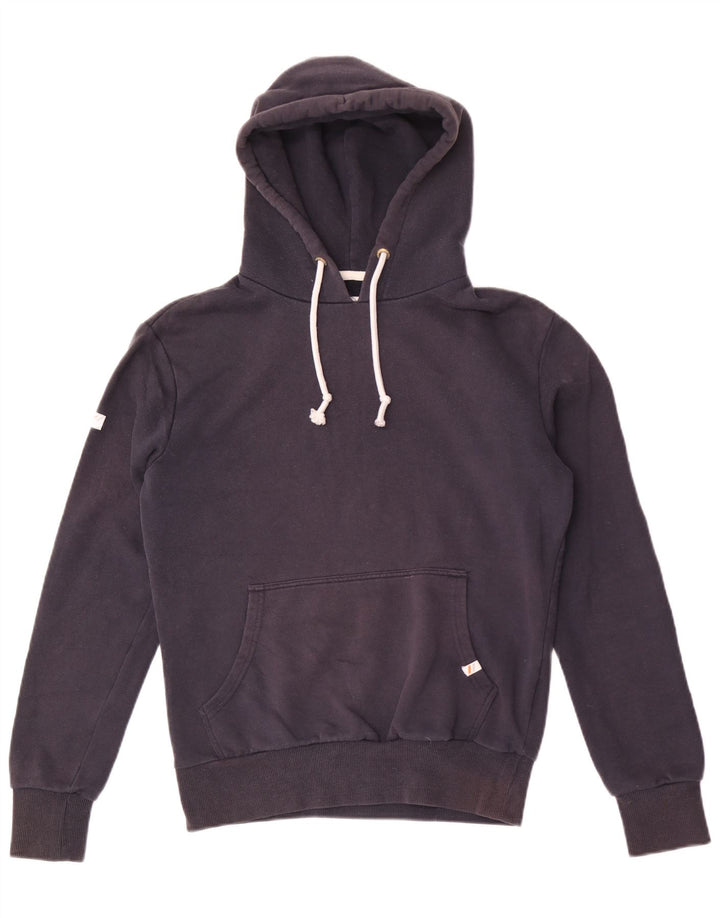 Superdry Pull à capuche pour homme en coton bleu marine Small