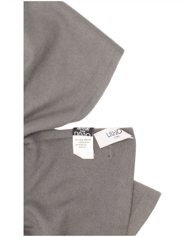 Liu Jo Écharpe Rectangulaire Taille Unique Gris Laine Vierge Homme