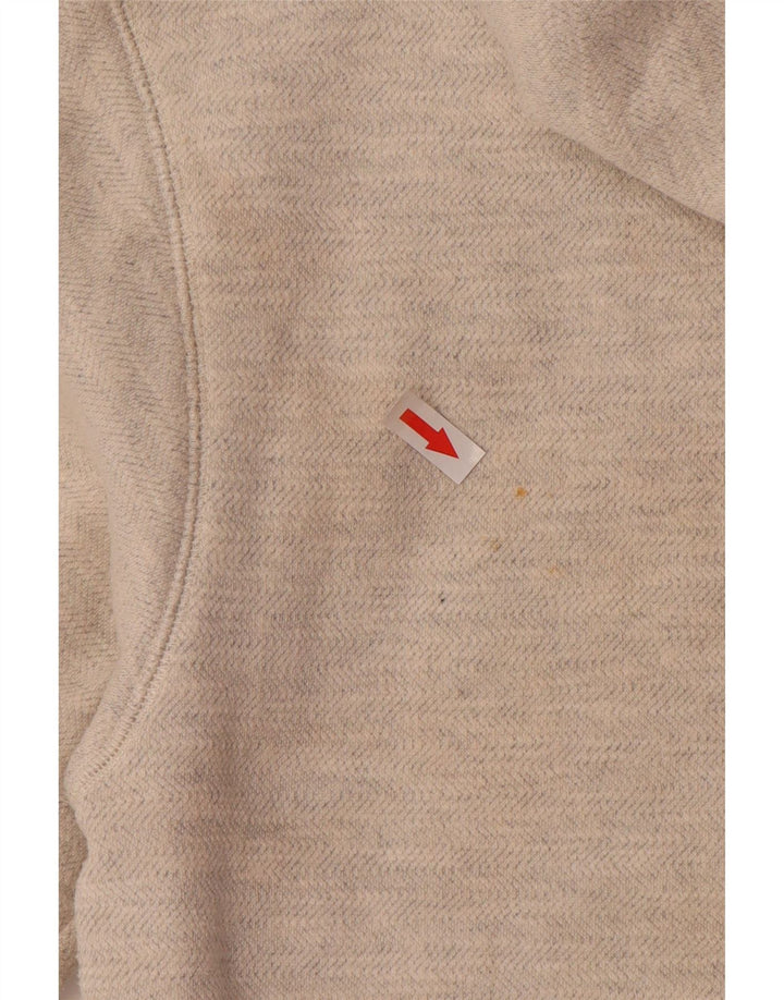 BILLABONG Pull à capuche zippé pour femme UK 8 Small Gris Colorblock