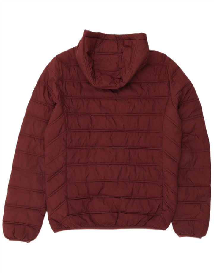 Liu Jo Veste matelassée à capuche pour homme UK 38 Polyester Bordeaux moyen