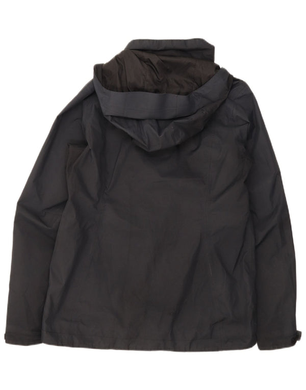 The North Face Veste de pluie à capuche pour femme UK 14 Medium Noir Polyester