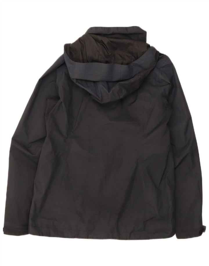 The North Face Veste de pluie à capuche pour femme UK 14 Medium Noir Polyester