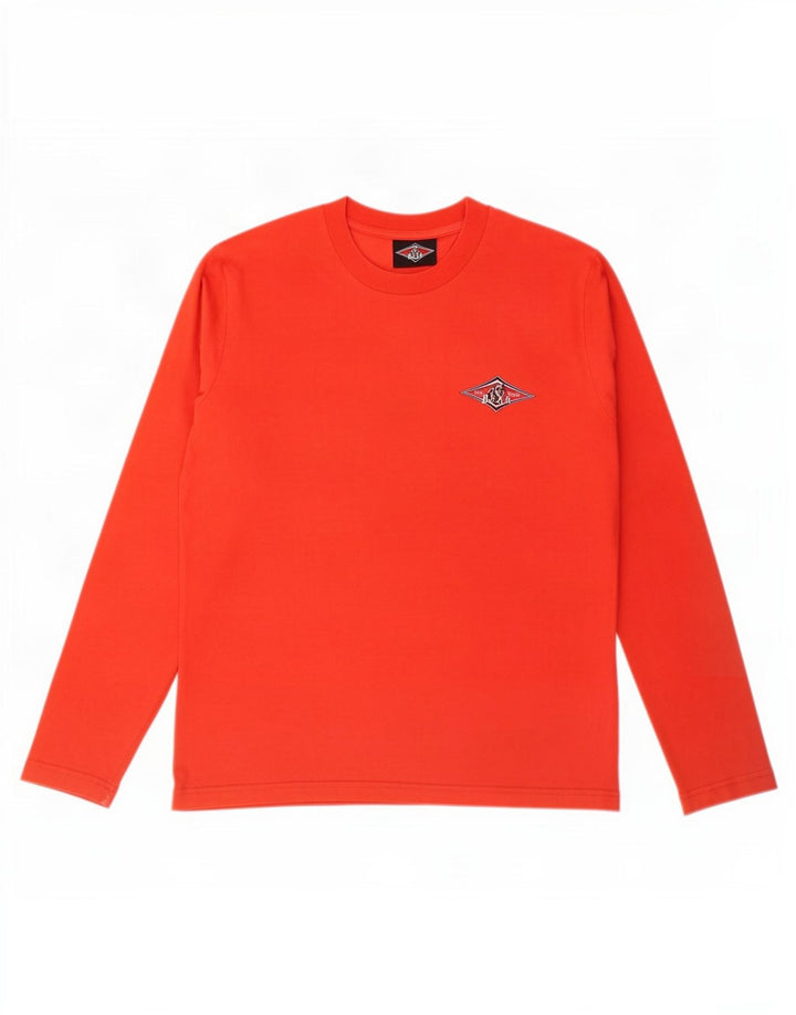 Bear Haut graphique à manches longues pour homme en coton rouge moyen