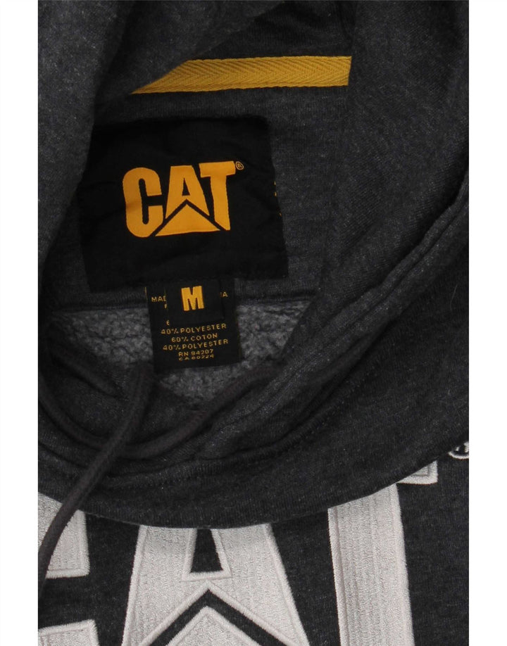 CAT Pull à Capuche Graphique Homme Gris Moyen Coton