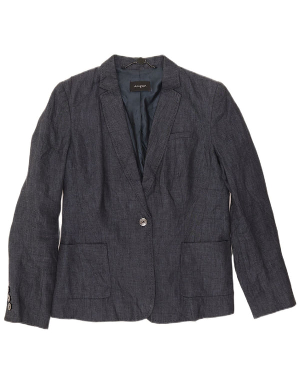 Marks & Spencer Veste blazer autographe pour femme UK 12 Bleu marine moyen
