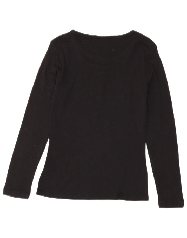 Champion Femme Heritage Classics Top Manches Longues UK 12 Coton Noir Moyen