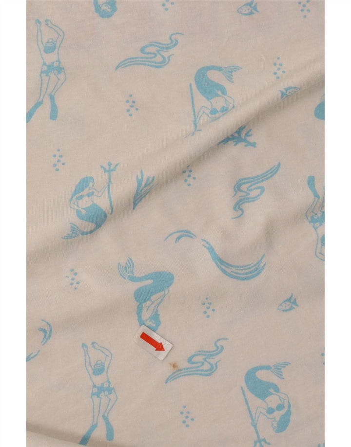 HURLEY T-Shirt Graphique Homme Blanc Moyen Coton