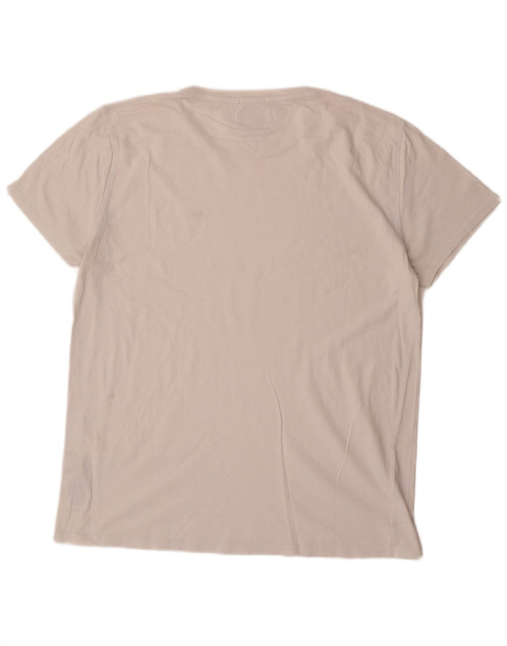 Tommy Hilfiger T-shirt coupe classique pour hommes, grand coton blanc