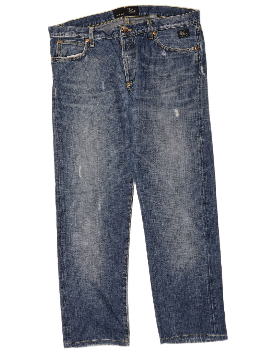 Roy Rogers Jean droit vieilli pour homme W35 L29 Bleu
