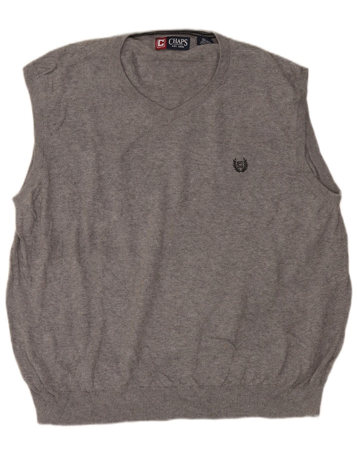 Chaps Débardeur Homme 2XL Gris Moucheté Coton