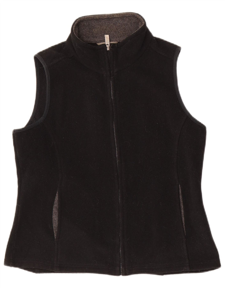 Marks & Spencer Gilet polaire femme UK 10 petit noir polyester