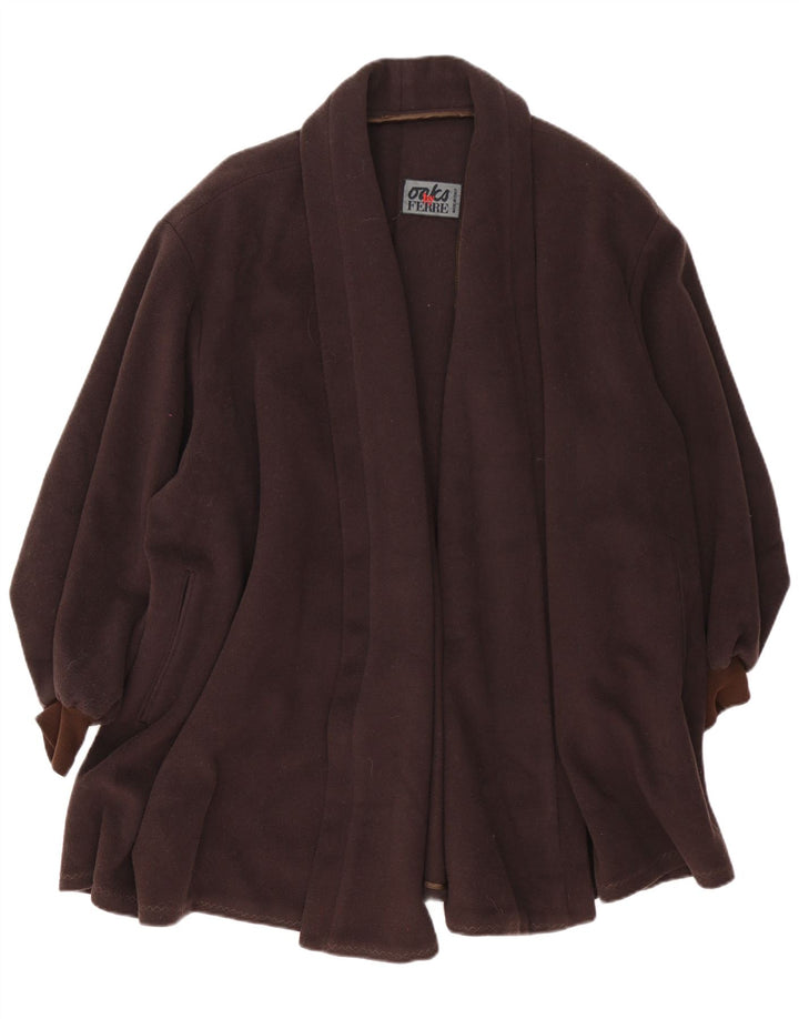 Oaks By Ferre Manteau ouvert surdimensionné pour femme UK 14 Marron moyen