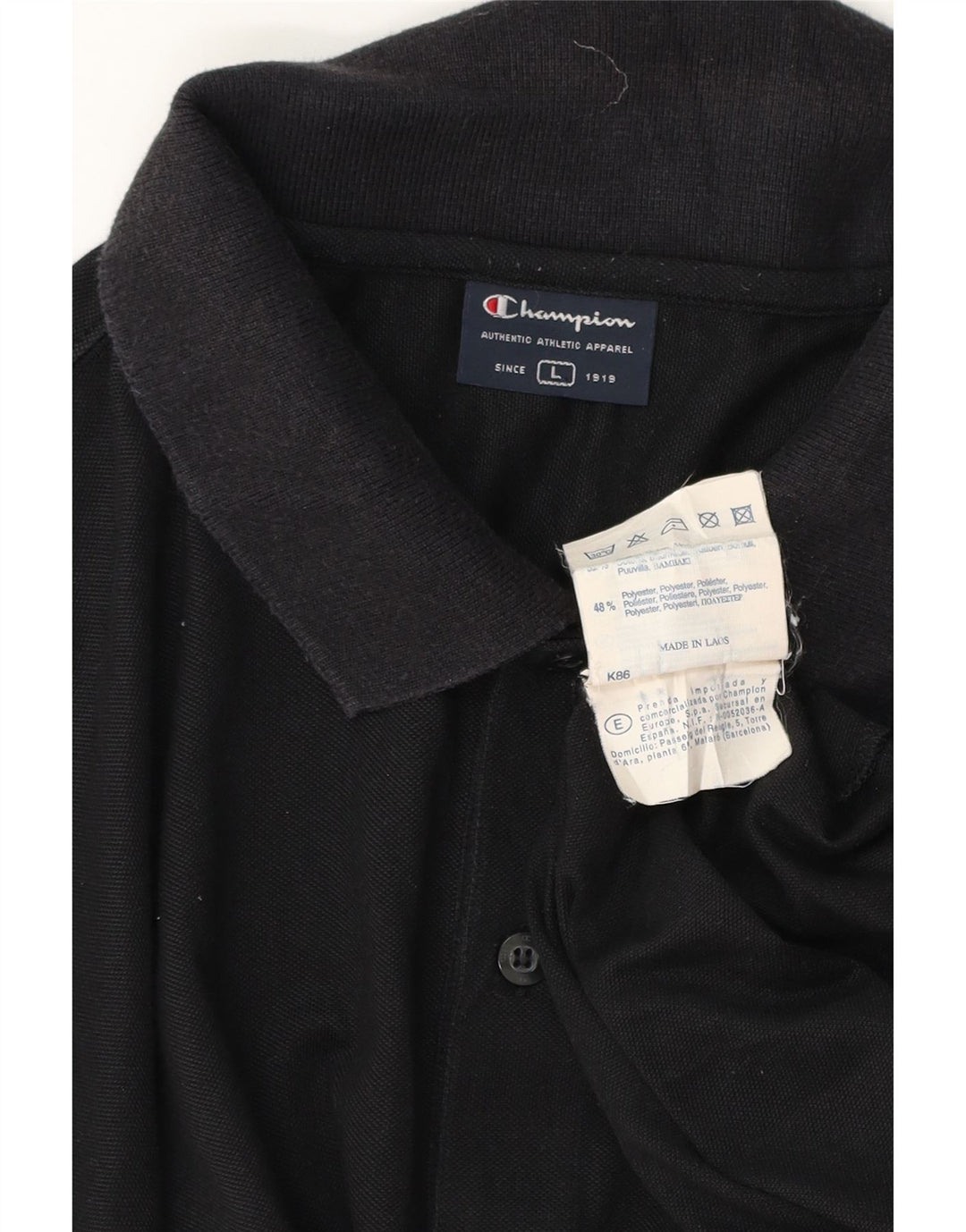Champion Polo Homme Grand Noir Coton