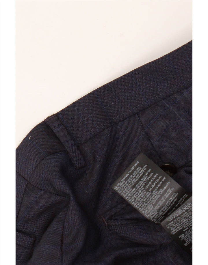 Ted Baker Pantalon de Costume Slim Homme W36 L31 Bleu Marine Laine