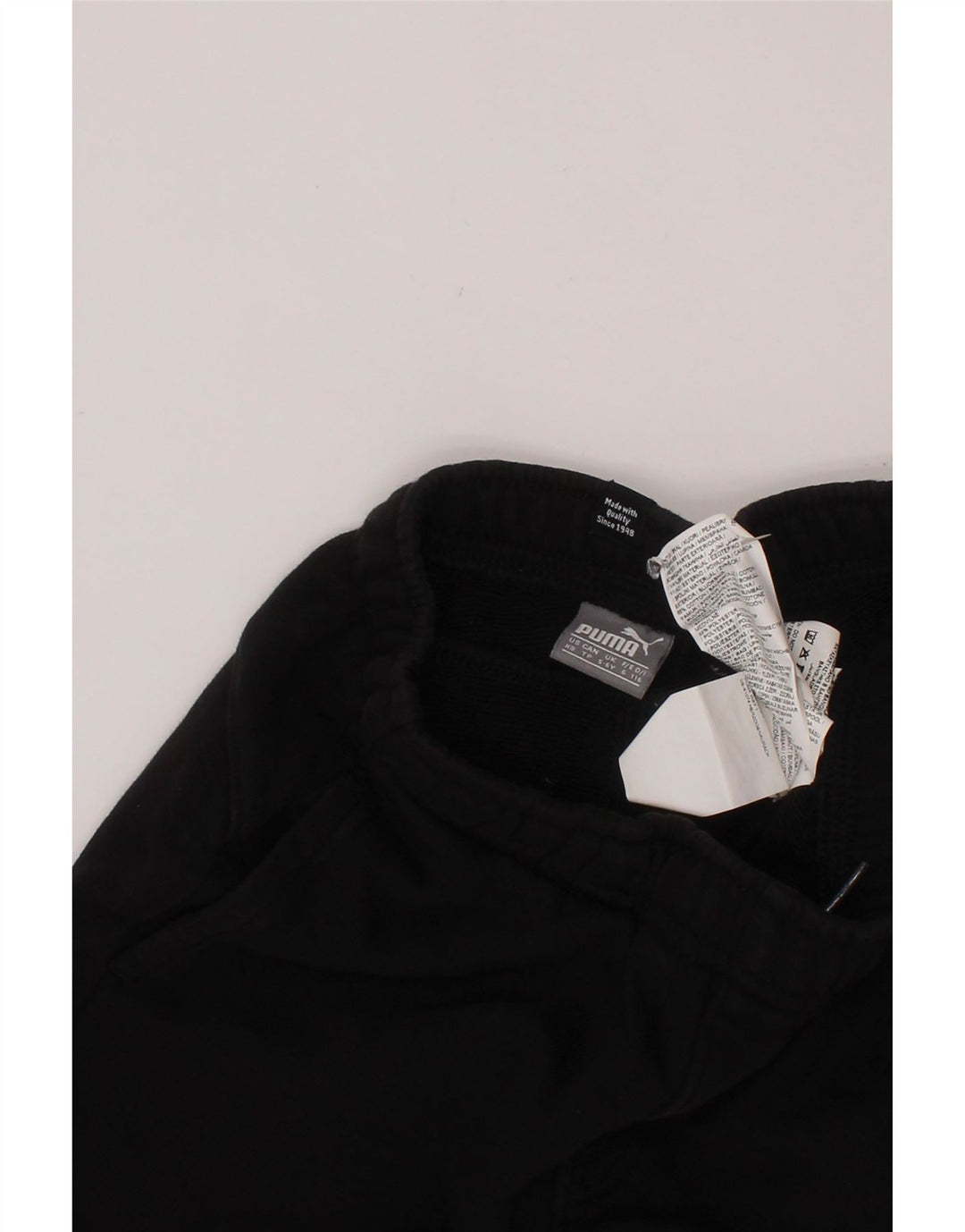 PUMA Short de sport garçon 5-6 ans noir coton