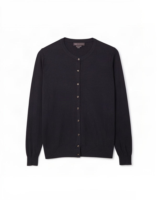 Marks & Spencer Pull Cardigan Femme UK 18 XL Bleu Marine Viscose