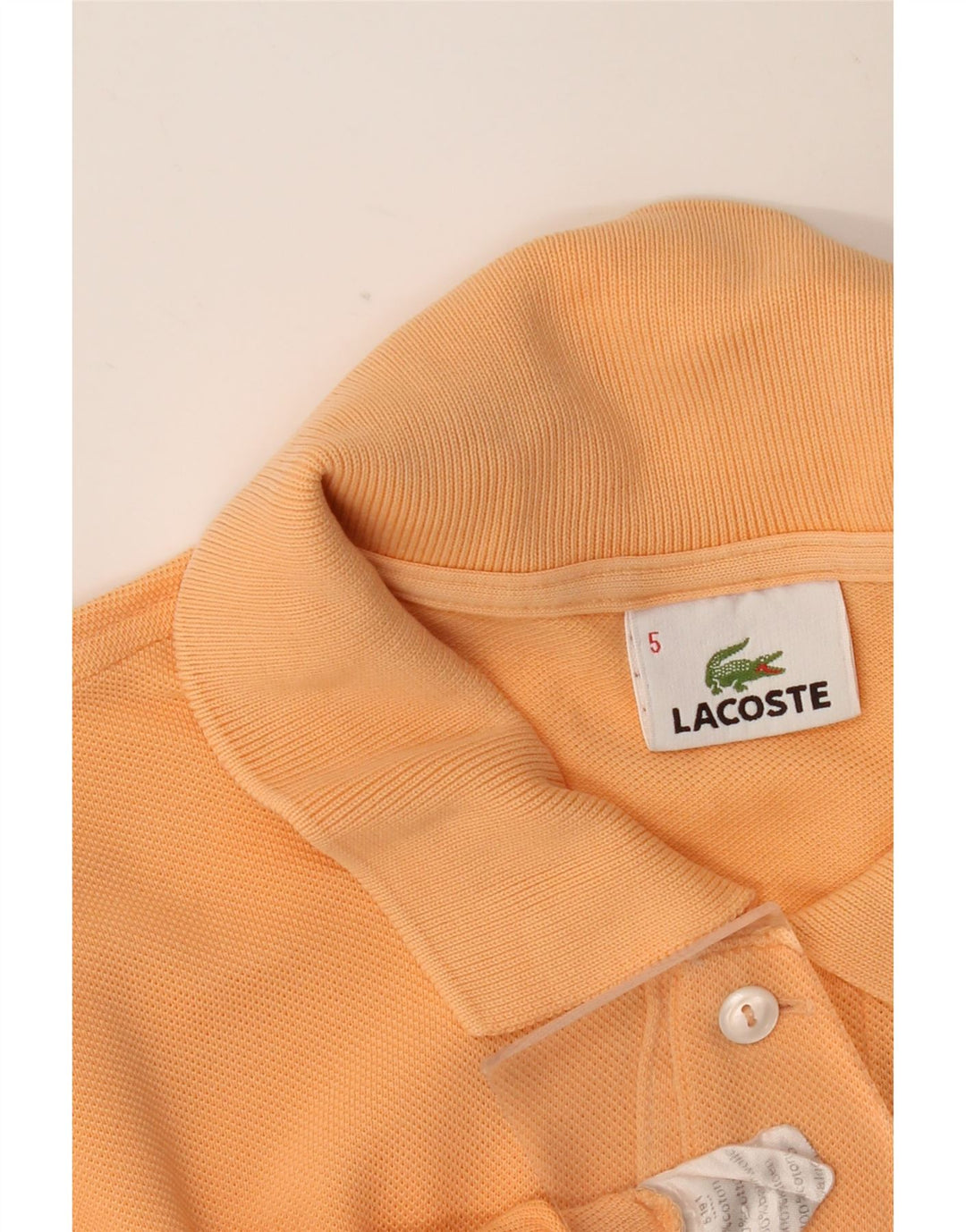 LACOSTE Polo Homme Taille 5 Grand Coton Orange