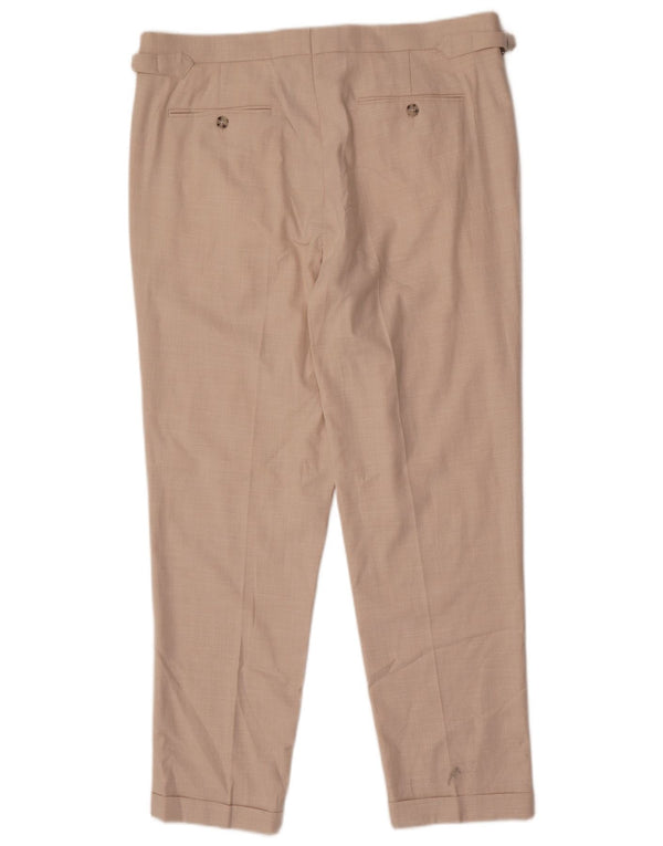 Marks & Spencer Pantalon Chino Fuselé Homme W36 L30 Beige Polyester