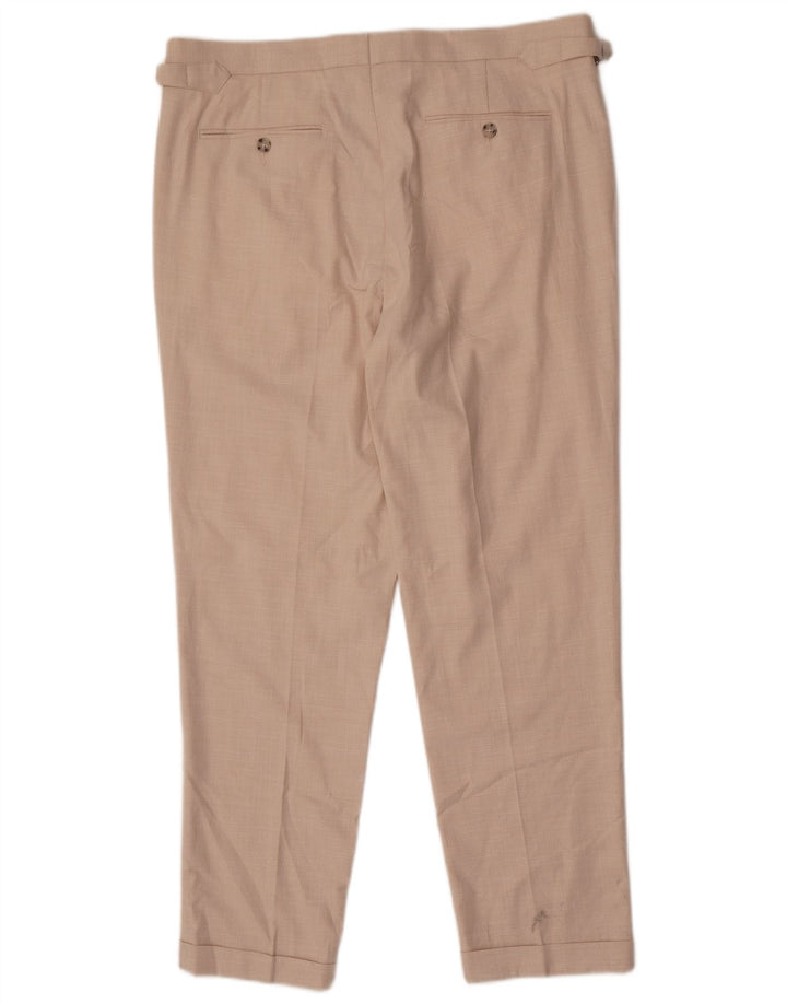 Marks & Spencer Pantalon Chino Fuselé Homme W36 L30 Beige Polyester