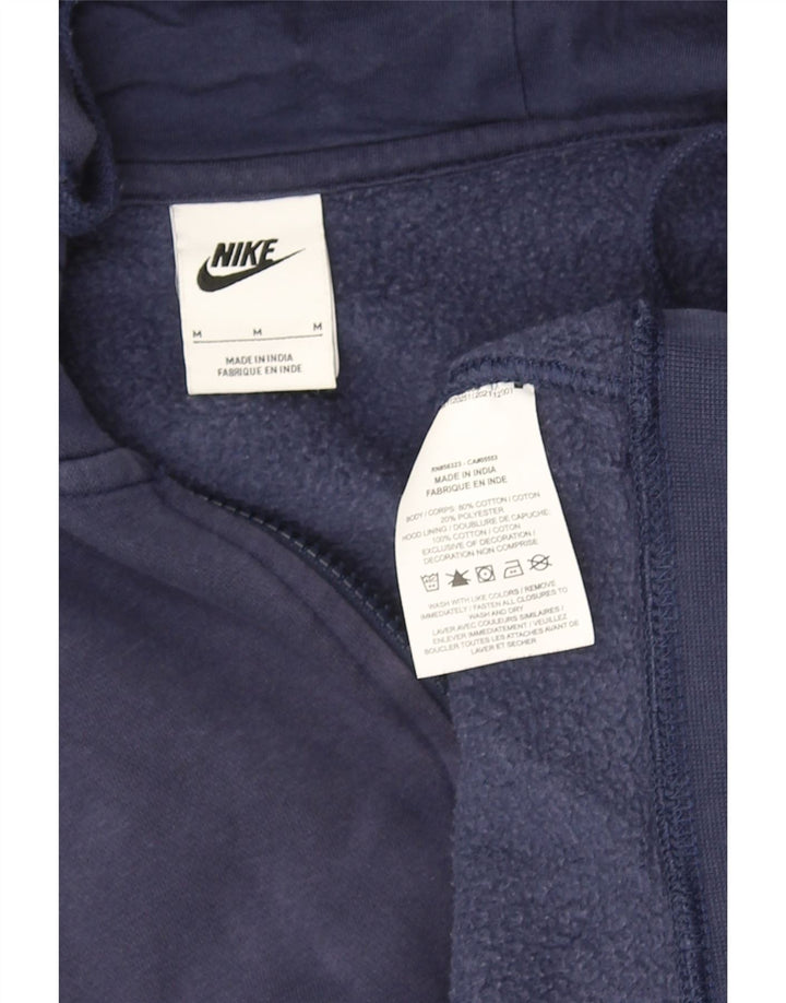 NIKE Pull à capuche zippé pour homme en coton bleu marine moyen
