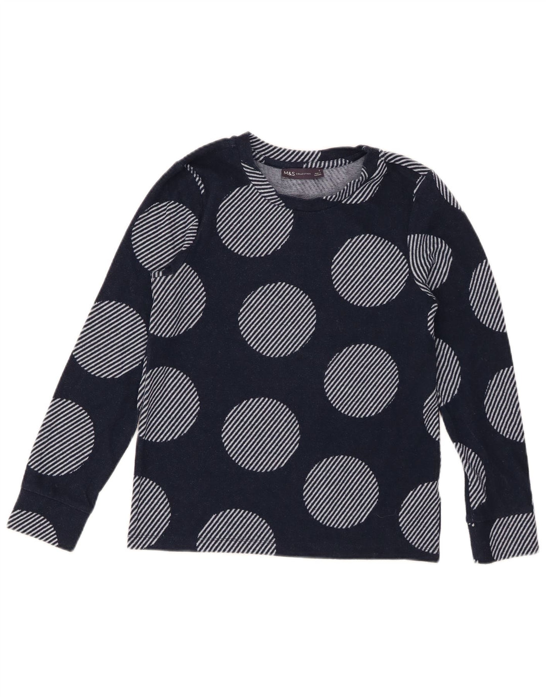MARKS & SPENCER Pull à col rond pour femme UK 6 Small Bleu marine