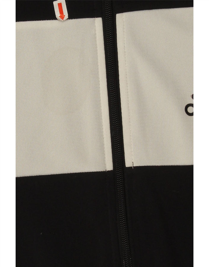Adidas Veste de survêtement pour homme UK 42/44 Large Noir Colourblock Polyester