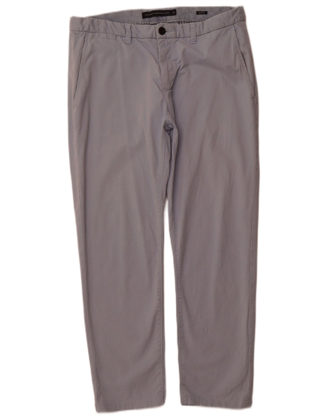 French Connection Pantalon Chino Slim Fit Homme Taille 34 Bleu Coton