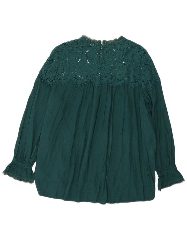 Marks & Spencer Chemisier Femme UK 22 3XL Vert Viscose