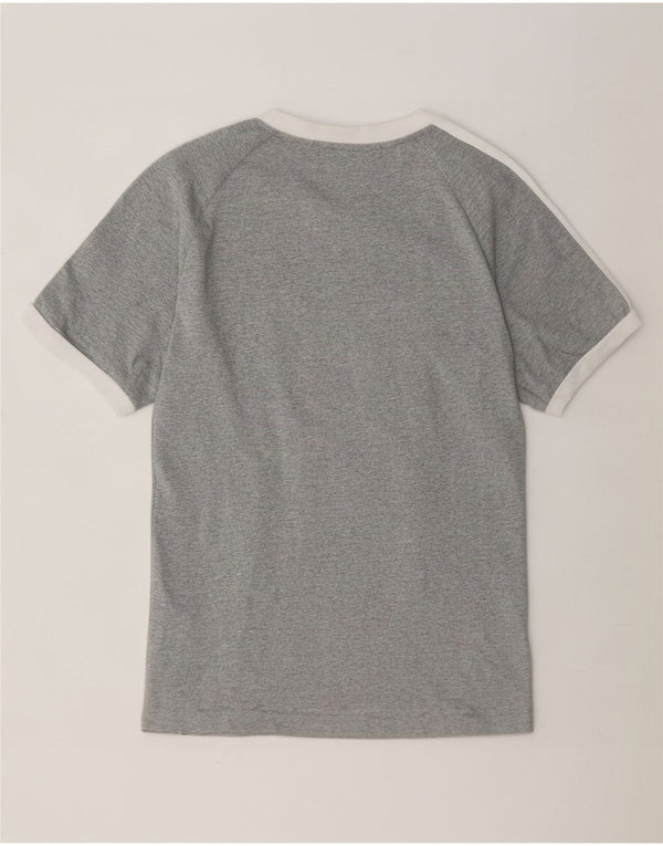 Adidas T-Shirt Homme Gris Moyen Moucheté Coton
