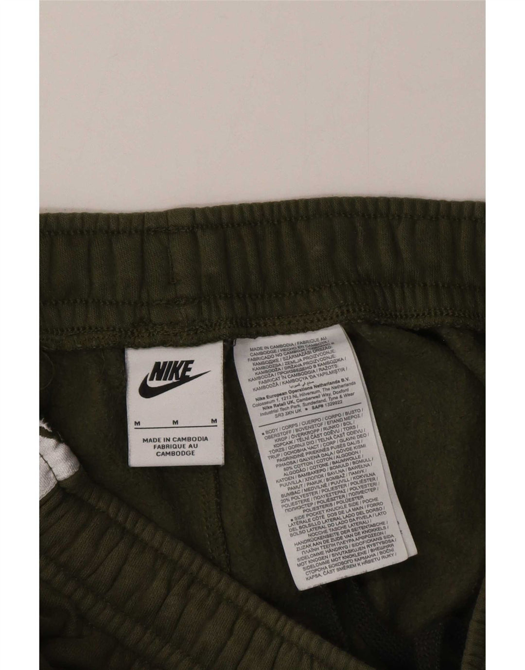 Nike Pantalon de survêtement graphique pour homme Kaki moyen colour block