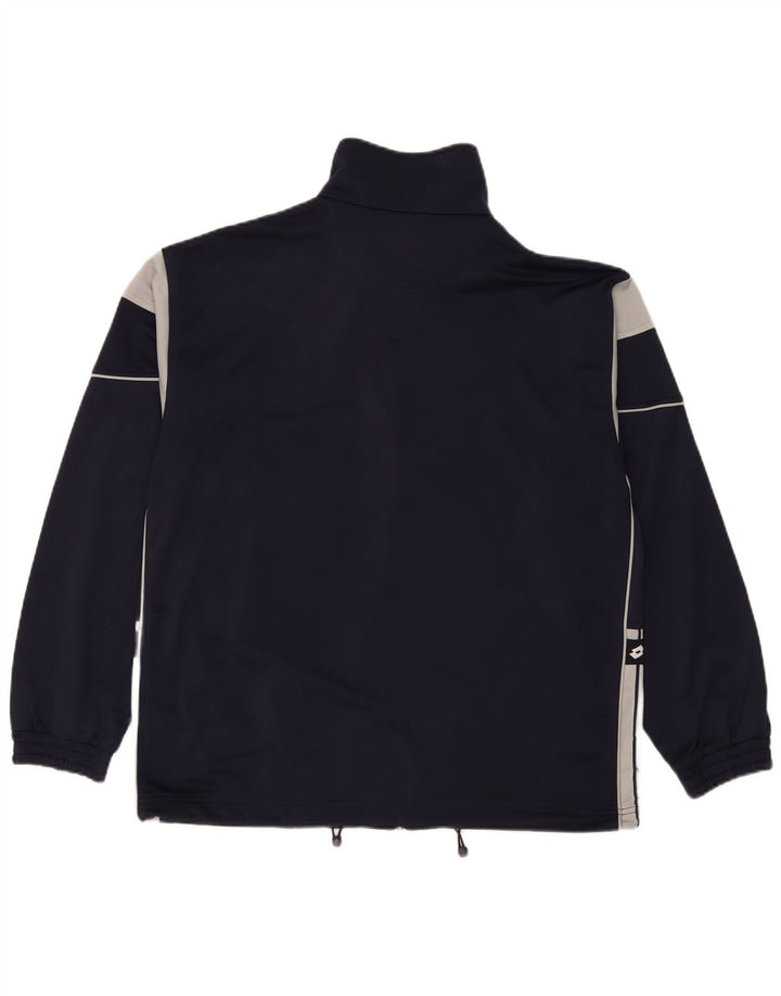 Lotto Veste de survêtement pour homme XL Bleu marine Colorblock Polyester