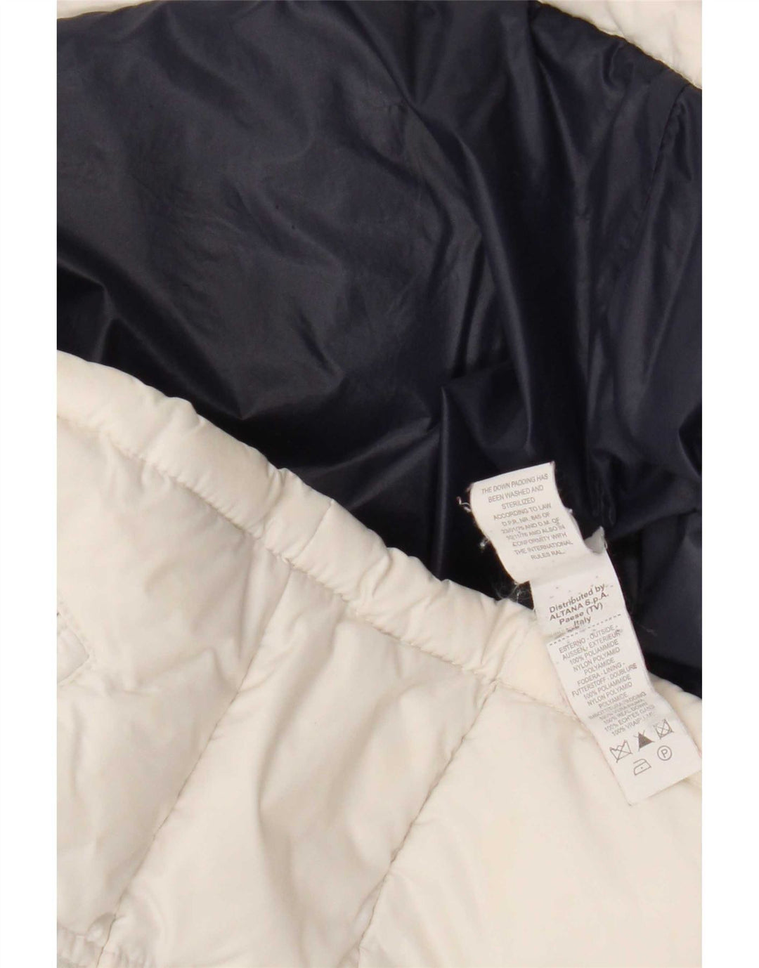 Moncler Veste matelassée graphique pour filles 9-10 ans Polyamide color block blanc