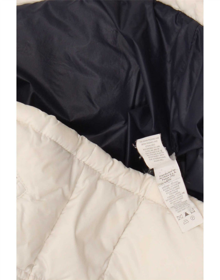 Moncler Veste matelassée graphique pour filles 9-10 ans Polyamide color block blanc