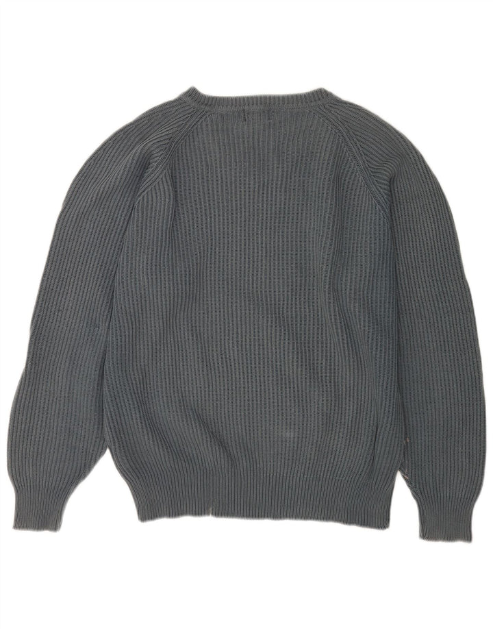 Kappa Pull Col V Homme Gris Moyen Coton