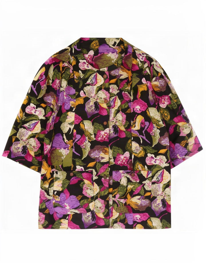 C&A Chemisier à manches 3/4 pour femme EU 46 XL Multicolore Floral Polyester