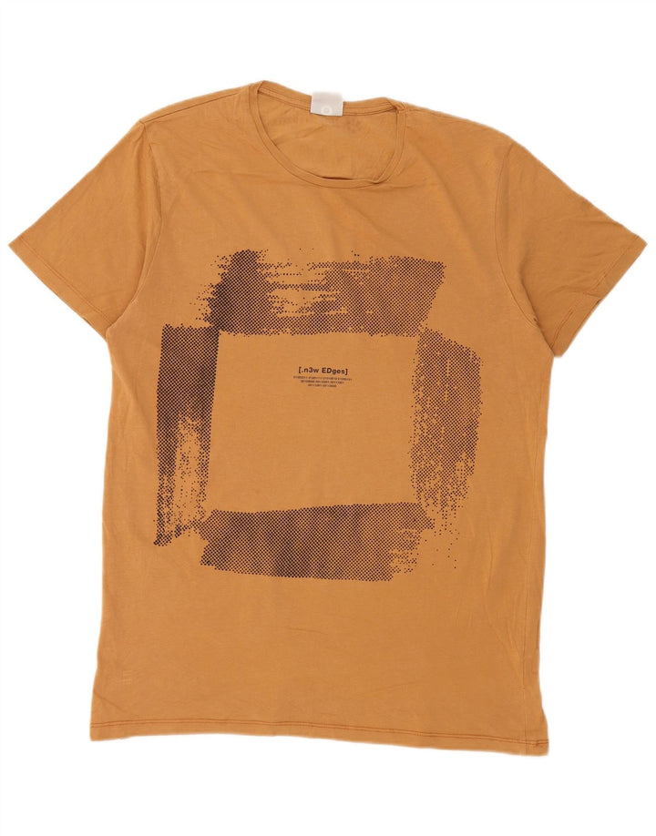 Jack & Jones T-Shirt Graphique Homme Large Jaune